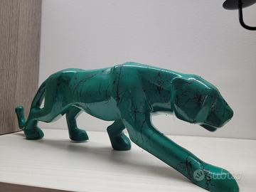 pantera pop art verde turchese