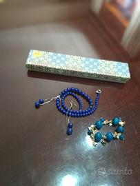 collana lapislazzuli orecchini e bracciale 