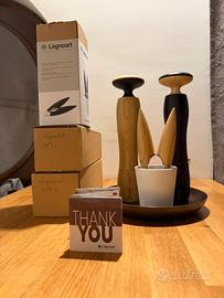 Legno Art - kit Macina Pepe e Sale + Schiaccianoci