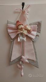 fiocco nascita artigianale bambina