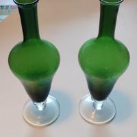 Set due vasi bicolore  in vetro