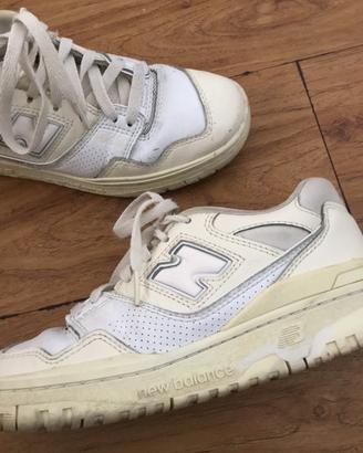 Scarpe New Balance 550 beige e bianche taglia 37.