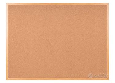 Bacheca in sughero 120 x 90 cm, Beige (Natural)