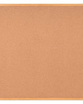 Bacheca in sughero 120 x 90 cm, Beige (Natural)