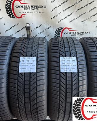 4 PNEUMATICI 245/45 R19 CONTINENTAL INVERNALI 95%