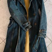 CAPPOTTO VINTAGE IN JEANS IMBOTTITO