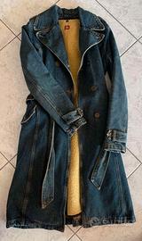 CAPPOTTO VINTAGE IN JEANS IMBOTTITO