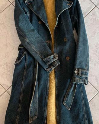 CAPPOTTO VINTAGE IN JEANS IMBOTTITO