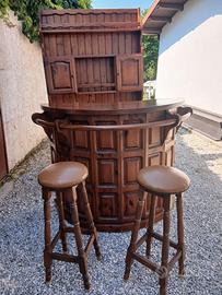 Mobile Bar con 2 Sgabelli
