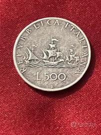 500 lire le caravelle in argento 1959