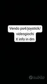 ps4/giochi ps4/joystick