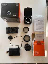 Fotocamera Sony A6300 + Obiettivo E 50mm f/1.8 OSS