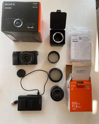 Fotocamera Sony A6300 + Obiettivo E 50mm f/1.8 OSS