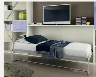 Mobile c/ letto singolo a scomparsa martino