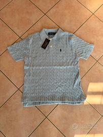 Polo Ralph Lauren a trecce azzurra - Nuova