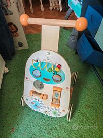 Jacootoys Passeggino di legno per attività