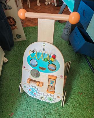 Jacootoys Passeggino di legno per attività