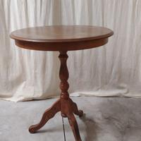 Tavolino tondo in legno