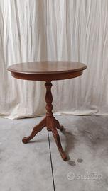 Tavolino tondo in legno