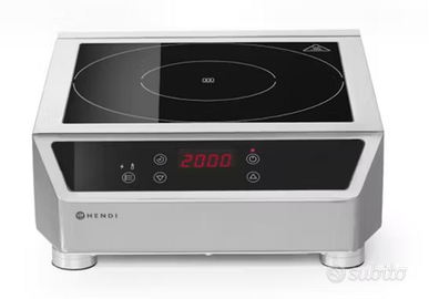 Piastra ad induzione Hendi 3500W dim. cm.34x44x12h