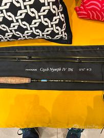 Canna da pesca a mosca hanak czech IV 9”6 coda 3