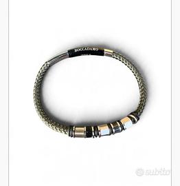 Bracciale Boccadamo cordino intrecciato verde