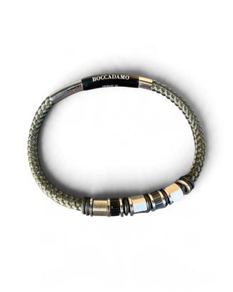 Bracciale Boccadamo cordino intrecciato verde