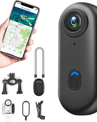 CYI Action Camera 4K Ultra HD con WiFi, Portatile