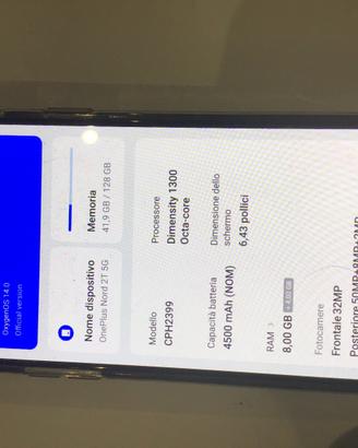 Oneplus nord 2T 5G