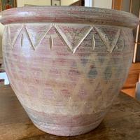 Porta vaso in terracotta