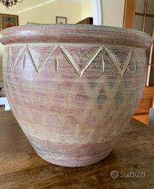 Porta vaso in terracotta