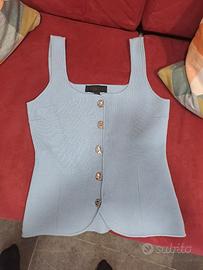 Completo Zara corsetto in maglia  e gonna fantasia