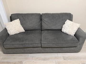Divano 3 posti Poltronesofà Grigio Scuro