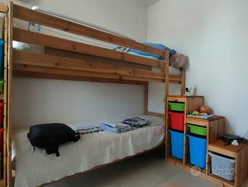 letto castello ikea  con mobile che f da scaletta