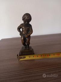 manneken pis, riproduzione bronzo prima metà 900
