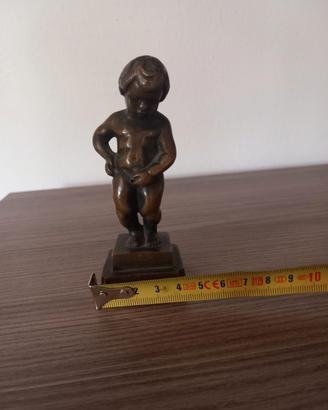 manneken pis, riproduzione bronzo prima metà 900