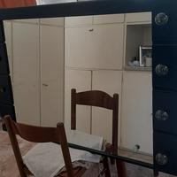 Specchio bagno illuminato vintage