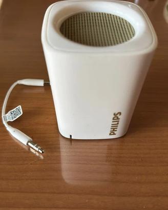 Speaker Bluetooth Portatile Philips BT100W Bianco