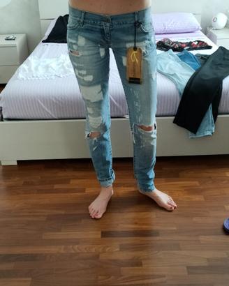 Jeans pantaloni regenerate by mangano