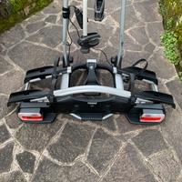 Portabici da gancio traino thule 2 bici