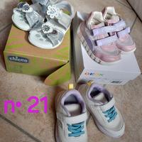 set 3 paia scarpe n.21