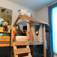 Letto soppalco nave dei pirati