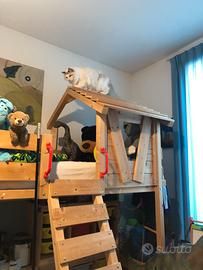 Letto soppalco nave dei pirati