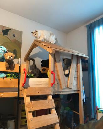 Letto soppalco nave dei pirati