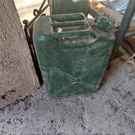 Tanica carburante militare acciaio 20 litri 