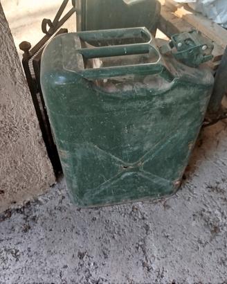 Tanica carburante militare acciaio 20 litri 