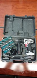 trapano avvitatore dexter con cassetta bussole