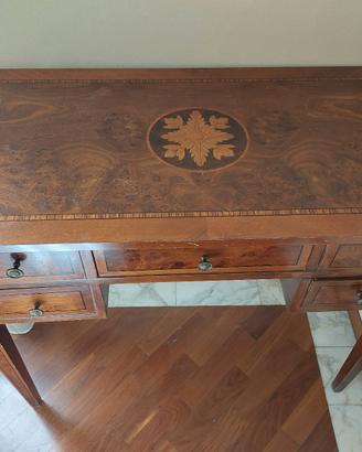 scrivania luigi sedicesimo legno intarziato