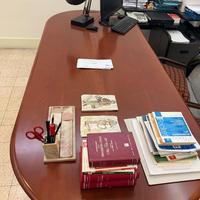 Tavolo/scrivania Unifor massello e acciaio