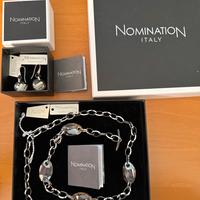 Collana e orecchini in acciaio e zirconi Swarovski